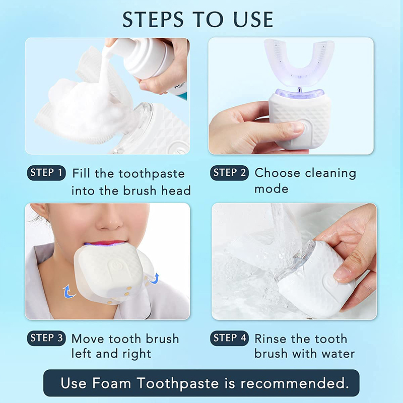 U-Shaped Rechargeable Light Qu - đánh giá và giá Teeth Whitening Kit